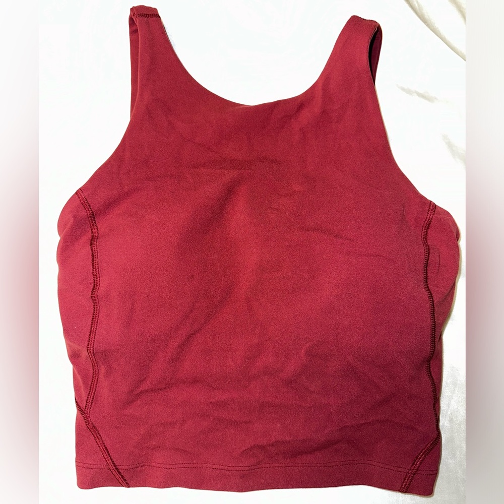Lululemon align high neck tank - mulled wine - size 2